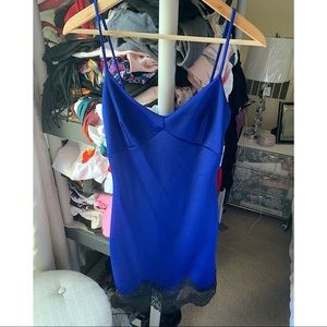 Blue lace dress